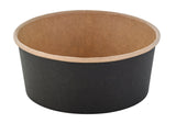 Bowls, Buckaty 25 Ounce, Paper, Black & Kraft, 5.9 x 5 x 2.36 Inch,8 - 45 COUNT