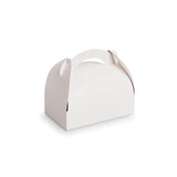 Boxes, Pastry, 7.09 x 6.3 x 6.69 Inch, White, with Handles,50 - 50 EACH