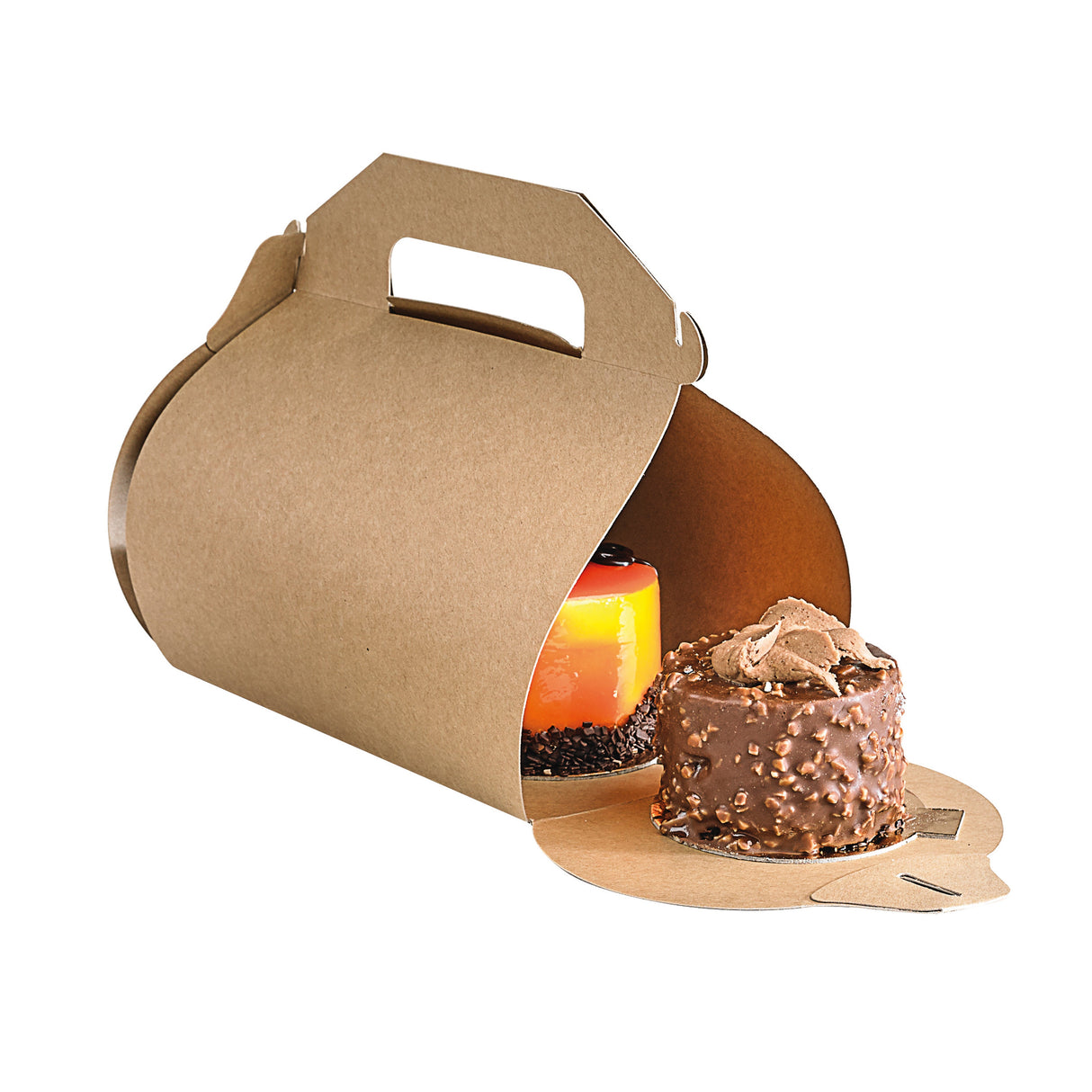 Boxes, High Cake, 7.09 x 6.3 x 2.76 Inch, Kraft,50 - 1 EACH