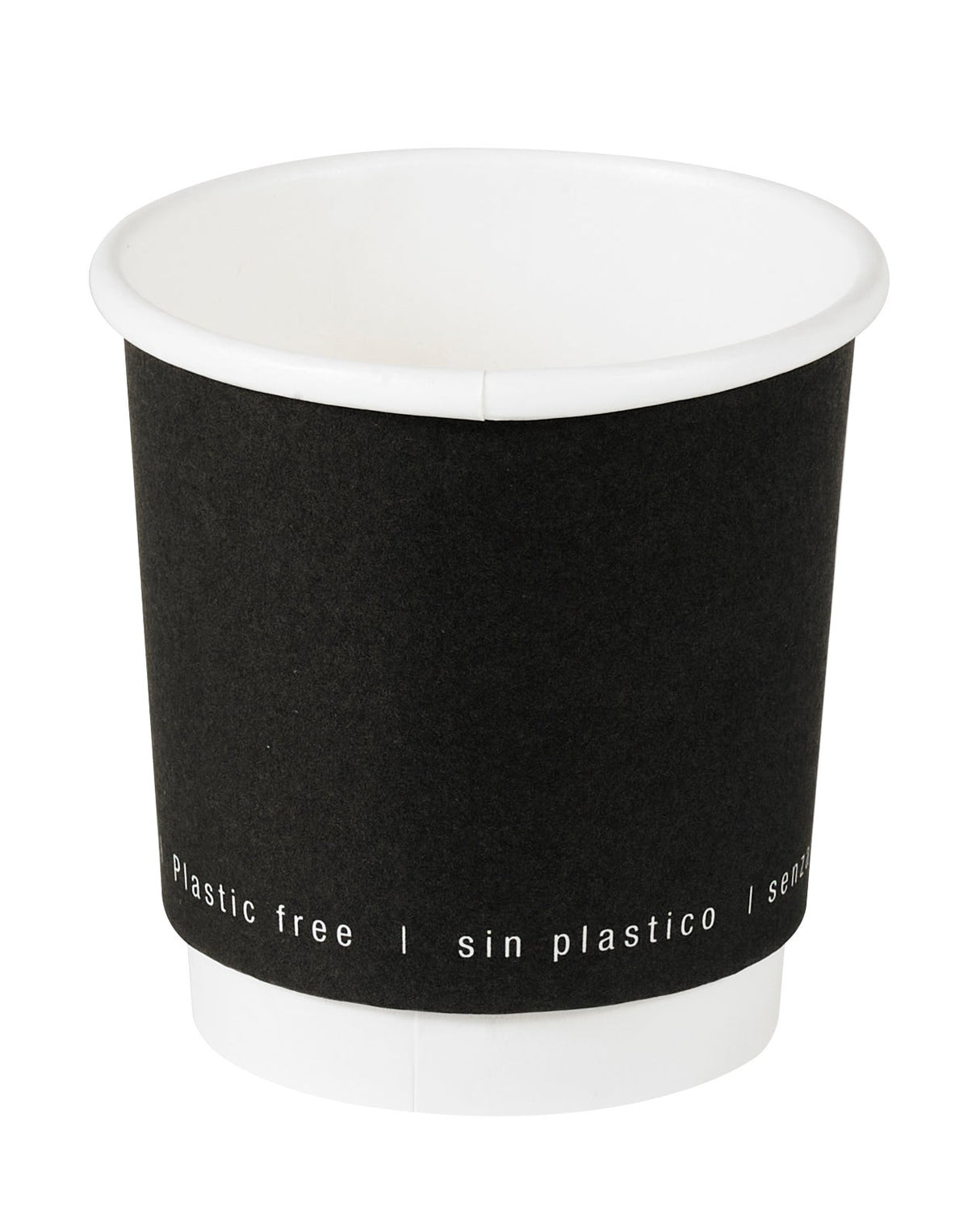 Cups, 4 Ounce, Paper, Black, Double-Wall,40 - 50 COUNT