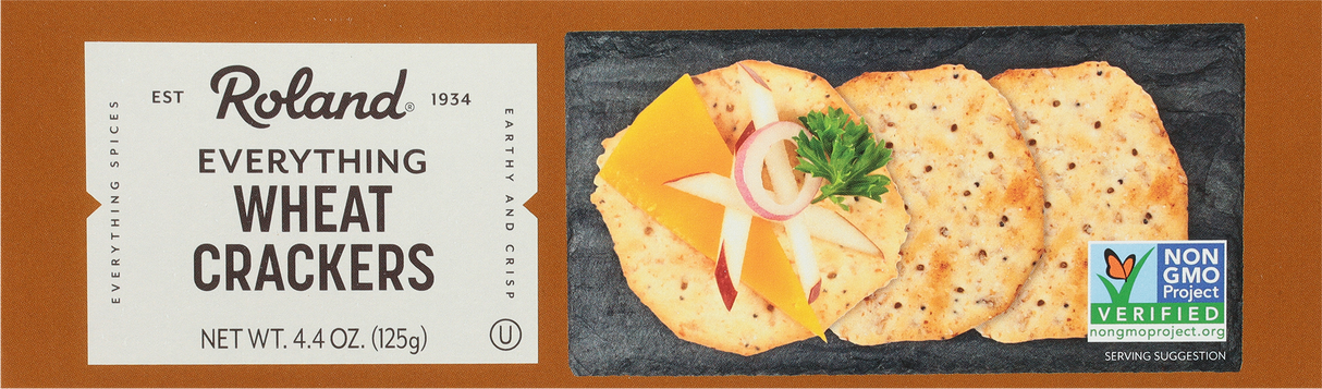 Crackers, Wheat, Everything,12 - 4.4 OUNCE