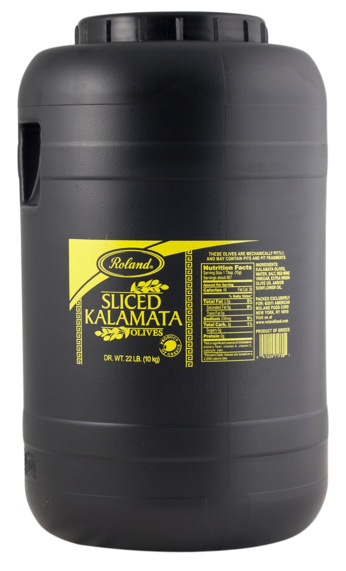 Olives, Kalamata, Sliced,1 - 22 POUND