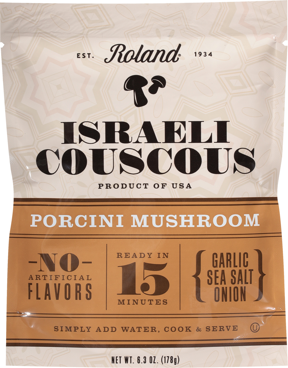 Couscous, Israeli, Porcini Mushroom,12 - 6.3 OUNCE