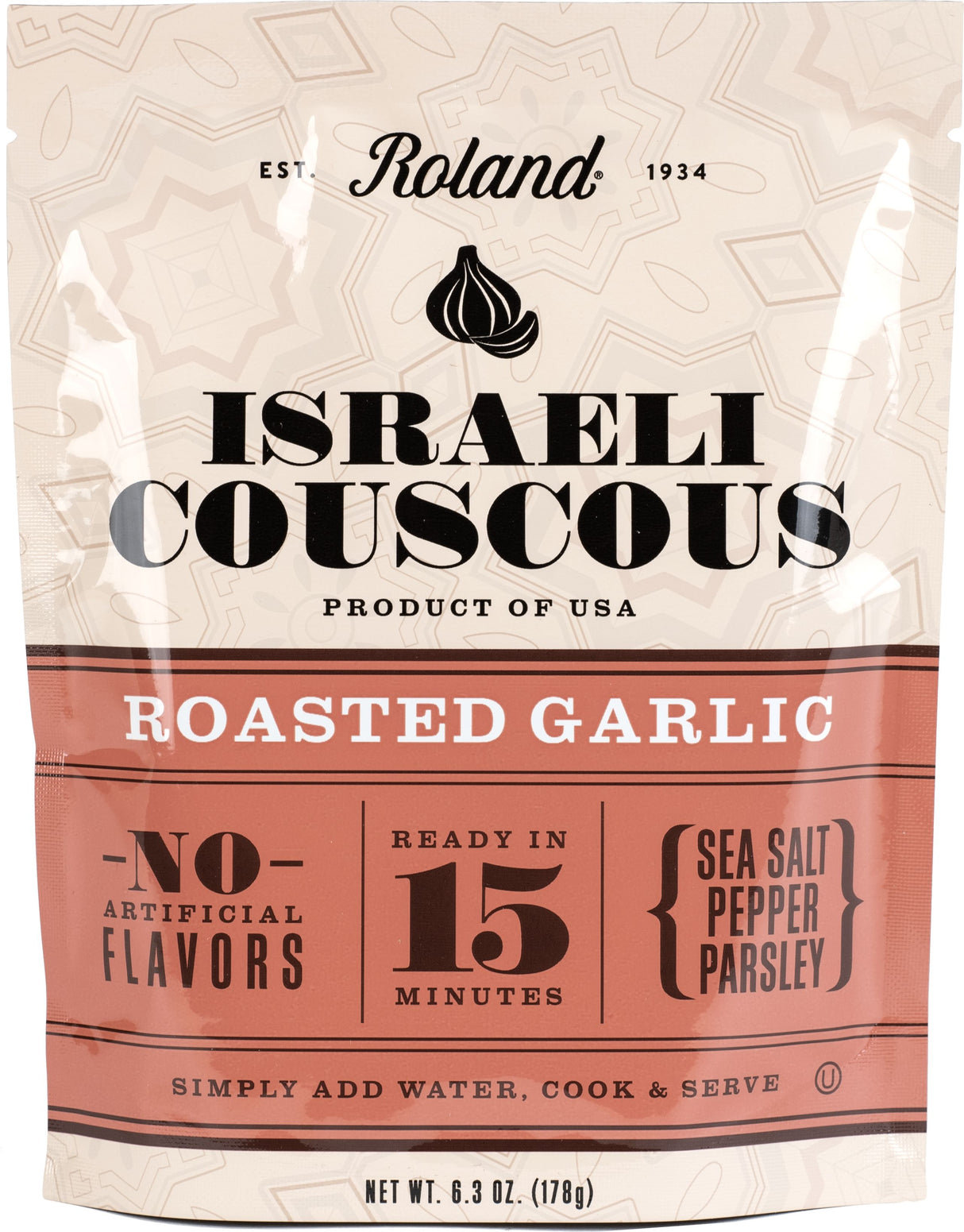 Couscous, Israeli, Roasted Garlic,12 - 6.3 OUNCE