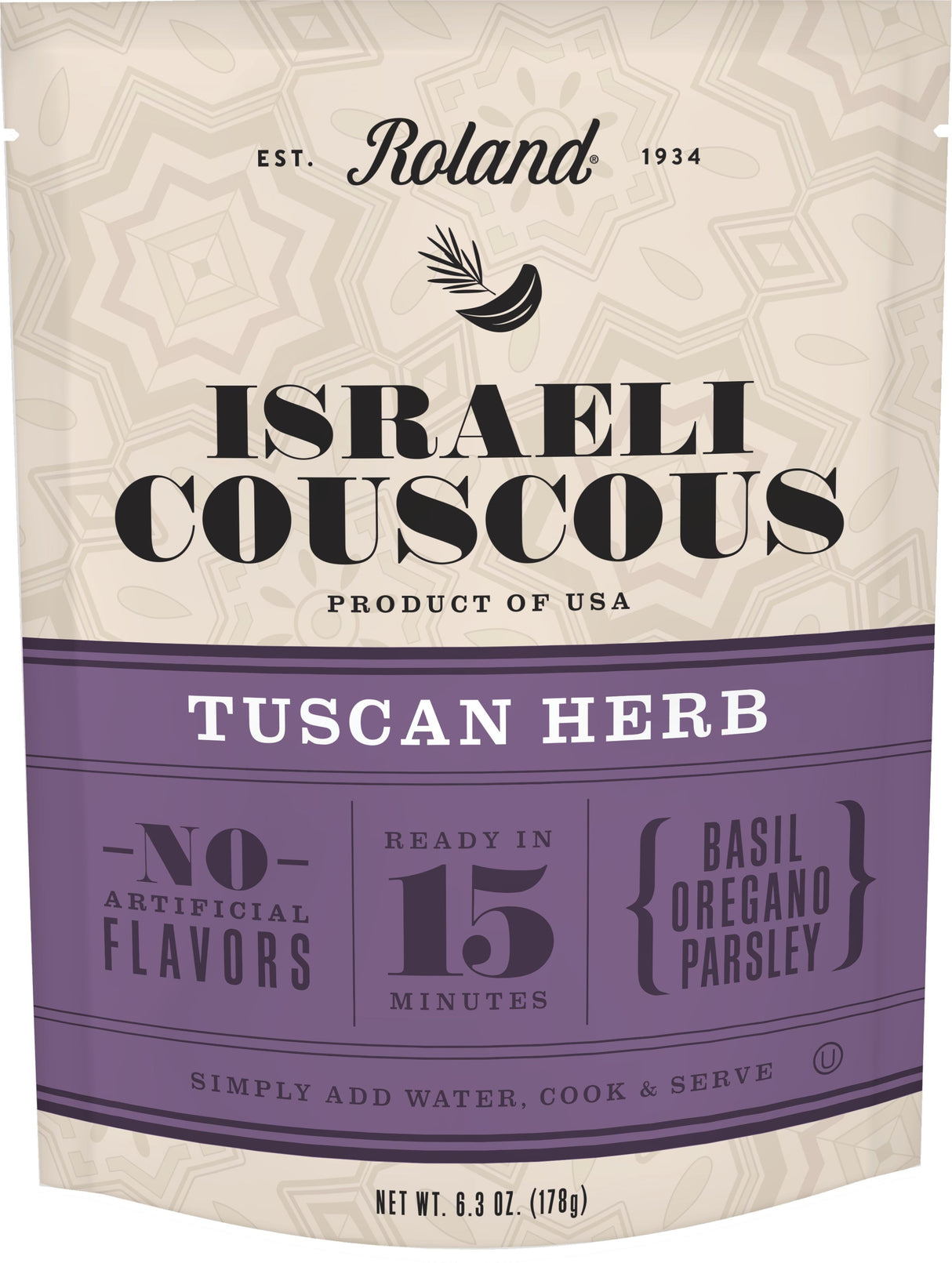 Couscous, Israeli, Tuscan Herb,12 - 6.3 OUNCE