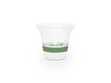 Cups, Cold, 9 Ounce, Plastic, Clear With Green Decor, PLA,20 - 50 COUNT
