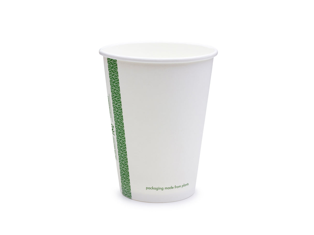 Cups, Hot, 12 Ounce, Paper, White, PLA-Lined,20 - 50 COUNT