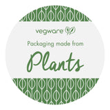 Stickers, Write-On, 1.7 Inch, Paper, White with Green Decor, Round, Compostable,1 - 1000 COUNT