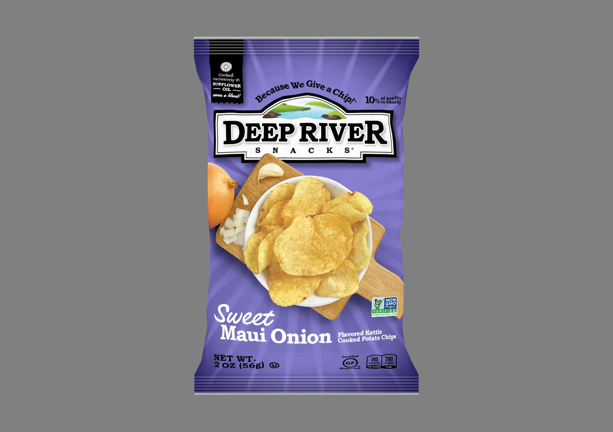 Chips, Potato, Kettle, Sweet Maui Onion, Single-Serve,24 - 2 OUNCE