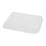 Lids, Bento Tek, Plastic, Clear, Rectangular, for 26 Ounce Bento Box,2 - 50 COUNT