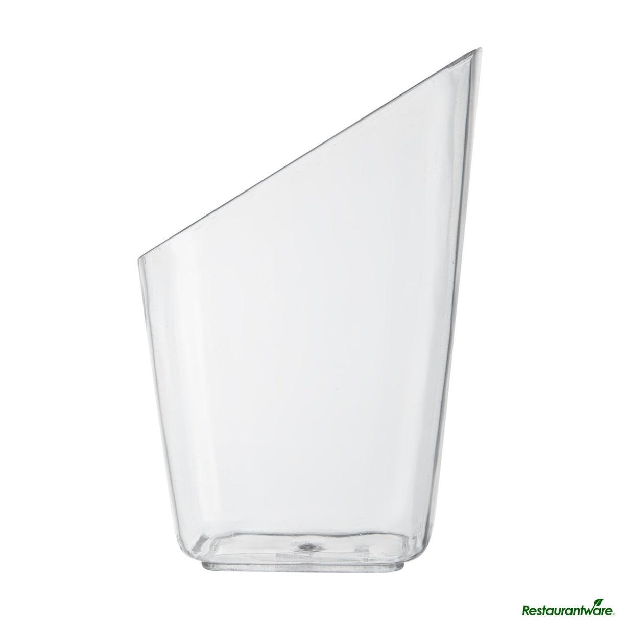 Cups, Dessert, Mini Serve 2 Ounce, Plastic, Clear, Slanted, Square, 2.25 x 2.25 x 3 Inch,25 - 1 EACH