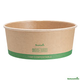 Containers, Take-Out, 50 Ounce, Paper, Kraft, Round, Compostable,50 - 1 EACH