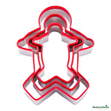 Cutter Set, Pastry Tek 3-Piece, Gingerbread Man, Comfort Grip,1 - 3 PIECE