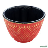 Cups, Tea, 4 Ounce, Tetsubin, Red, Hobnail, Cast Iron,1 - 2 COUNT