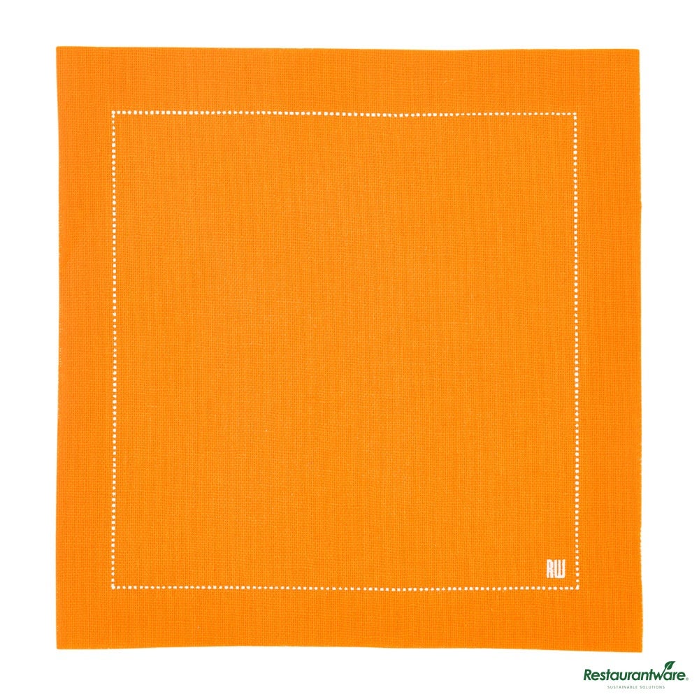 Napkins, Cocktail, Napluxe, Orange, 4.5 x 4.5 Inch,1 - 500 COUNT