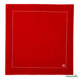 Napkins, Cocktail, Napluxe, Red, 4.5 x 4.5 Inch,1 - 500 COUNT