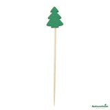 Skewers, 3.50 Inch, Bamboo, Green, Tree,10 - 100 COUNT