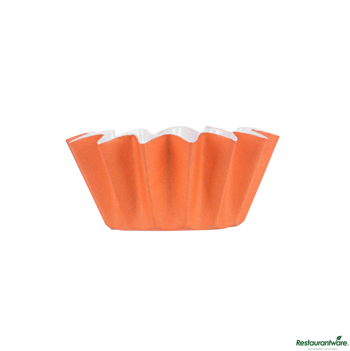 Cups, Baking, 0.40 Ounce, Paper, Tangerine Orange, Flared, Mini 2 x 2 x 0.50 Inch,200 - 1 EACH