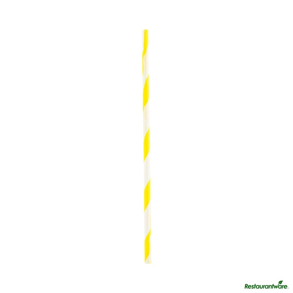 Cake Pop & Lolipop Stick, 6 x 0.16 Inch, Paper, Yellow Spirals,25 - 1 EACH