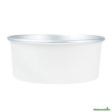 Containers, Take-Out, Foil Lux 37 Ounce, Paper, White, 6.50 x 6.50 x 2.50 Inch,50 - 1 EACH