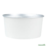 Containers, Take-Out, Foil Lux 33 Ounce, Paper, White, 6 x 6 x 3 Inch,50 - 1 EACH