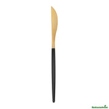 Knives, Moderna 7.75 Inch, Plastic, Gold, Black Handle,50 - 1 EACH
