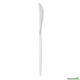 Knives, Moderna 7.75 Inch, Plastic, Silver, White Handle,50 - 1 EACH