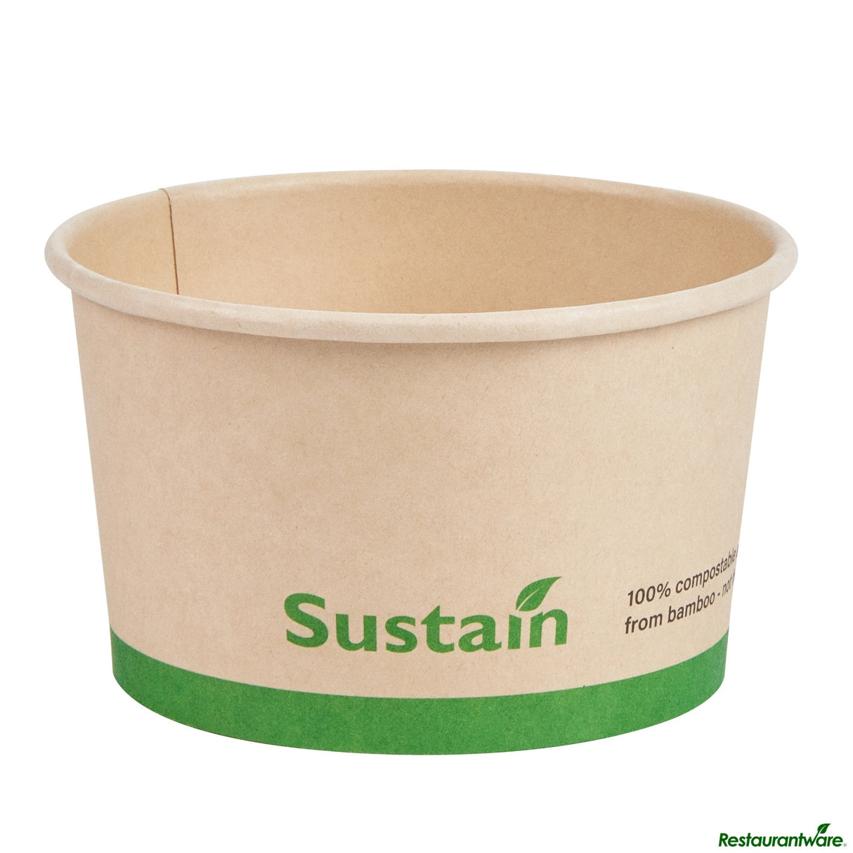 Cups, To-Go, 12 Ounce, PLA-Lined Bamboo Paper, Round, 4 x 4 x 2.25 Inch, Compostable,50 - 1 EACH