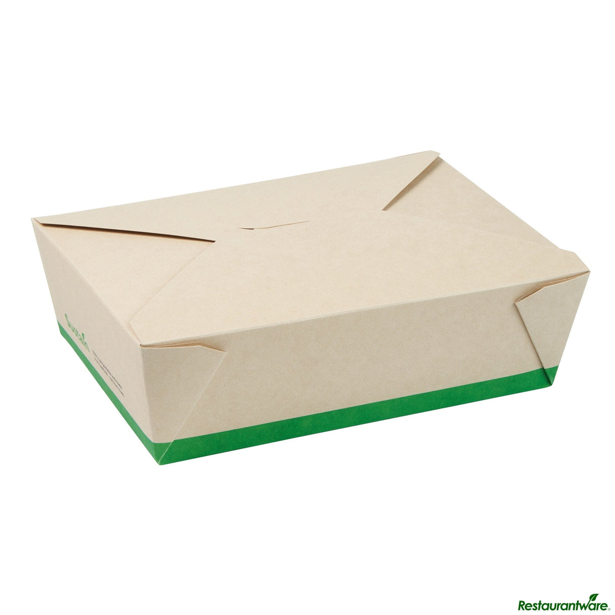 Containers, Take-Out, 71 Ounce, PLA-Lined Bamboo Paper, 8.5 x 6.25 x 2.5 Inch, Rectangle, Compostable,50 - 1 EACH