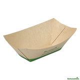 Boats, 2 x .75 x 1.25 Inch, PLA-Lined Bamboo Paper, 2 Ounce, Compostable,50 - 1 EACH
