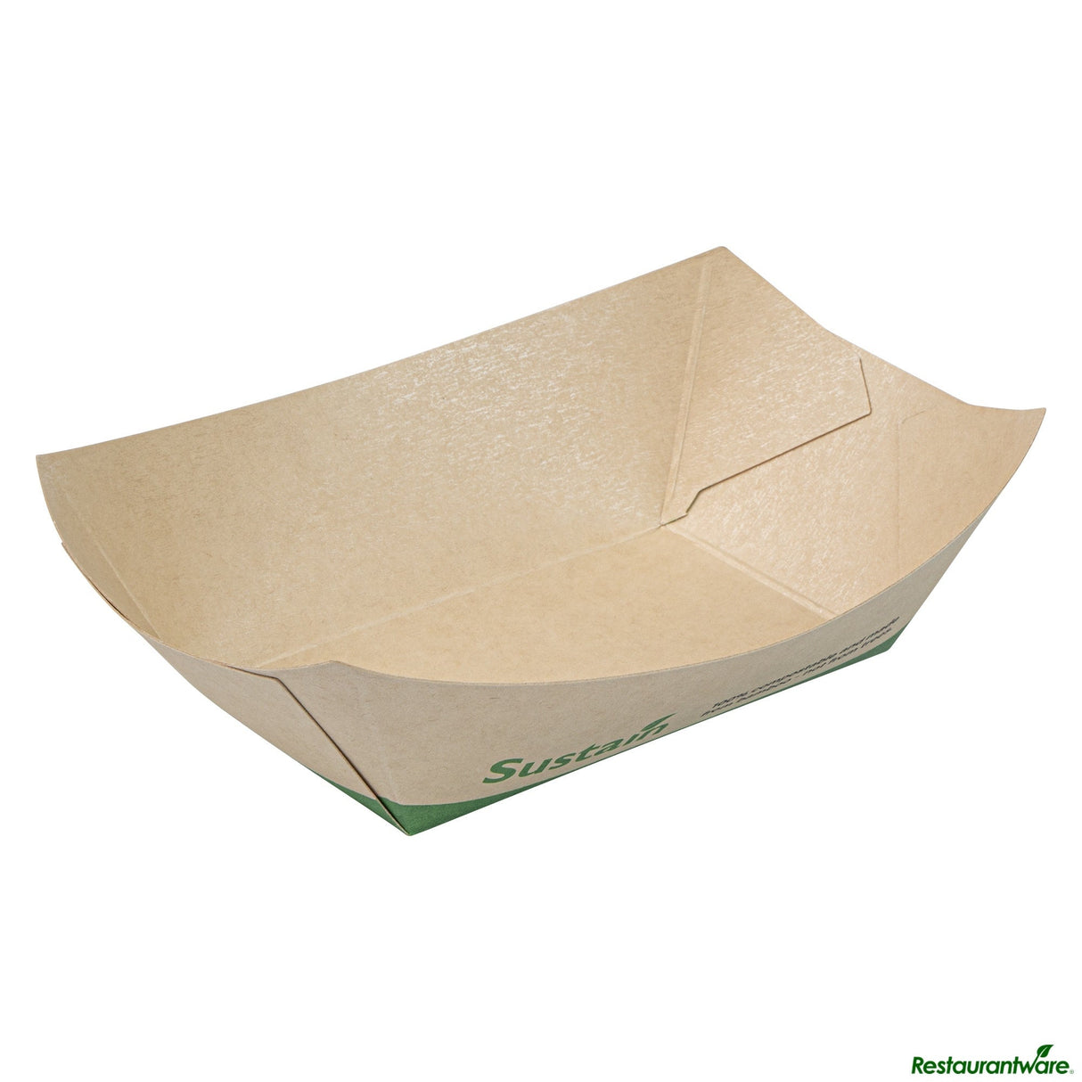 Boats, 3.25 x 2 x 1.5 Inch, PLA-Lined Bamboo Paper, 6 Ounce, Compostable,50 - 1 EACH