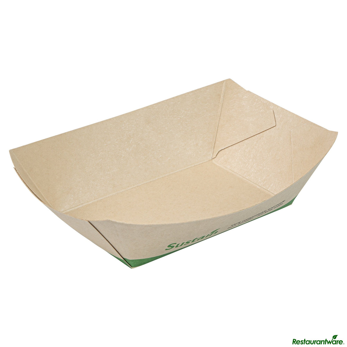 Boats, 4.25 x 2.75 x 1.5 Inch, PLA-Lined Bamboo Paper, .5 Pound, Compostable,50 - 1 EACH