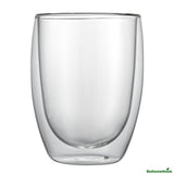 Cups, Coffee, Glass, 12 Ounce, Double-Wall, Borosilicate, 3.25 x 3.25 x 4.75 Inch,2 - 1 EACH