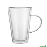 Mugs, Travel, Forma Professional, 14 Ounce, Double-Wall, Borosilicate, with Handle, 3.75 x 3.75 x 5.50 Inch,2 - 1 EACH