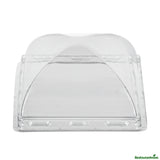 Lids, Dome, Plastic, Clear, Square, for 5 Ounce Dessert Cups,25 - 1 EACH