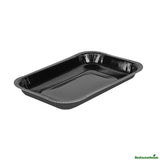 Trays, Baking, Pastry Tek 24 Ounce, Paperboard, Black, Rectangle, 8.25 x 5.5 x 1 Inch, Oven-Safe,25 - 1 EACH