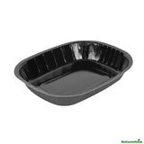 Trays, Baking, Pastry Tek 48 Ounce, Paperboard, Black, Rectangle, 9 x 7 x 1.75 Inch, Oven-Safe,25 - 1 EACH