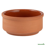 Bowls, Cazuela, Terra Tek 3 Ounce, Terracotta, Brown Glazed Interior, 3.25 x 3.25 x 1.50 Inch, Oven-Safe,2 - 1 EACH