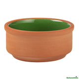 Bowls, Cazuela, Terra Tek 3 Ounce, Terracotta, Green Glazed Interior, 3.25 x 3.25 x 1.50 Inch, Oven-Safe,2 - 1 EACH