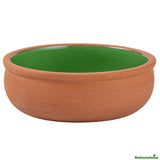 Bowls, Cazuela, Terra Tek 7 Ounce, Terracotta, Green Glazed Interior, 4.50 x 4.50 x 1.50 Inch, Oven-Safe,2 - 1 EACH