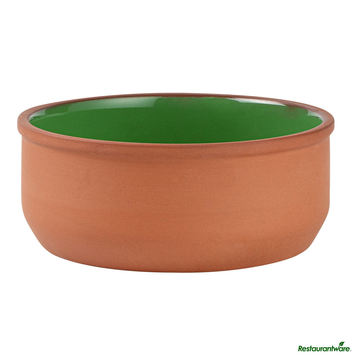 Bowls, Cazuela, Terra Tek 27 Ounce, Terracotta, Green Glazed Interior, 6.25 x 6.25 x 2.50 Inch, Oven-Safe,2 - 1 EACH