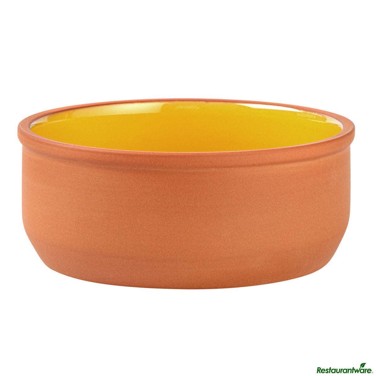Bowls, Cazuela, Terra Tek 27 Ounce, Terracotta, Yellow Glazed Interior, 6.25 x 6.25 x 2.50 Inch, Oven-Safe,2 - 1 EACH