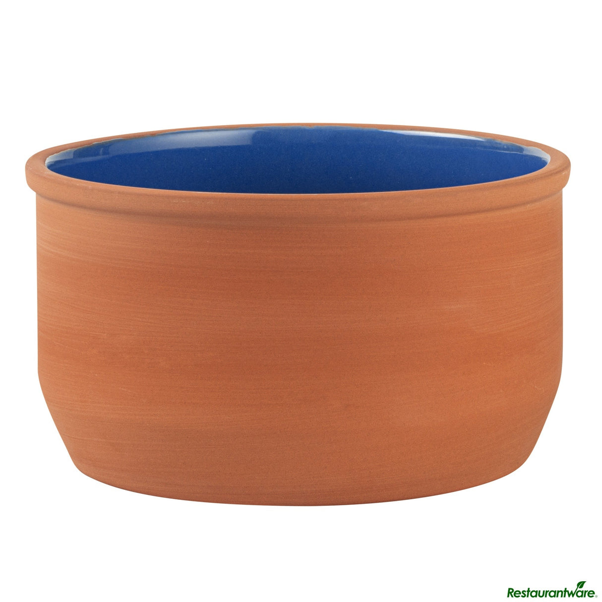 Bowls, Cazuela, Terra Tek 34 Ounce, Terracotta, Blue Glazed Interior, 6.25 x 6.25 x 3.50 Inch, Oven-Safe,2 - 1 EACH