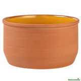 Bowls, Cazuela, Terra Tek 34 Ounce, Terracotta, Yellow Glazed Interior, 6.25 x 6.25 x 3.50 Inch, Oven-Safe,2 - 1 EACH
