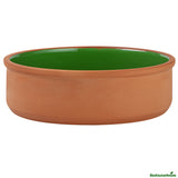 Bowls, Cazuela, Terra Tek 34 Ounce, Terracotta, Green Glazed Interior, 7.50 x 7.50 x 2.25 Inch, Oven-Safe,2 - 1 EACH