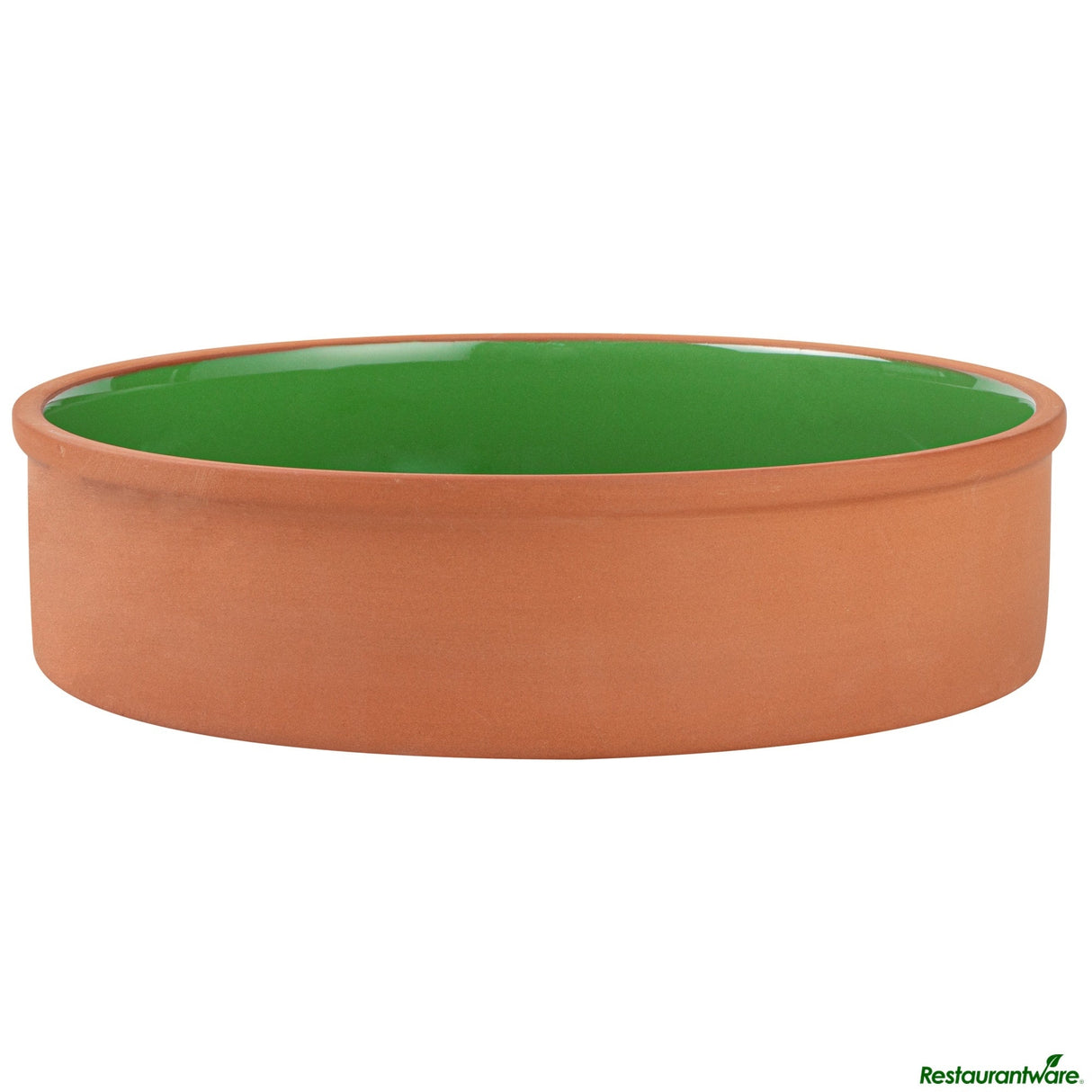 Bowls, Cazuela, Terra Tek 51 Ounce, Terracotta, Green Glazed Interior, 9 x 9 x 2.25 Inch, Oven-Safe,2 - 1 EACH