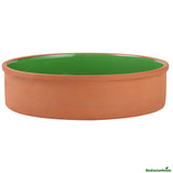 Bowls, Cazuela, Terra Tek 51 Ounce, Terracotta, Green Glazed Interior, 9 x 9 x 2.25 Inch, Oven-Safe,2 - 1 EACH