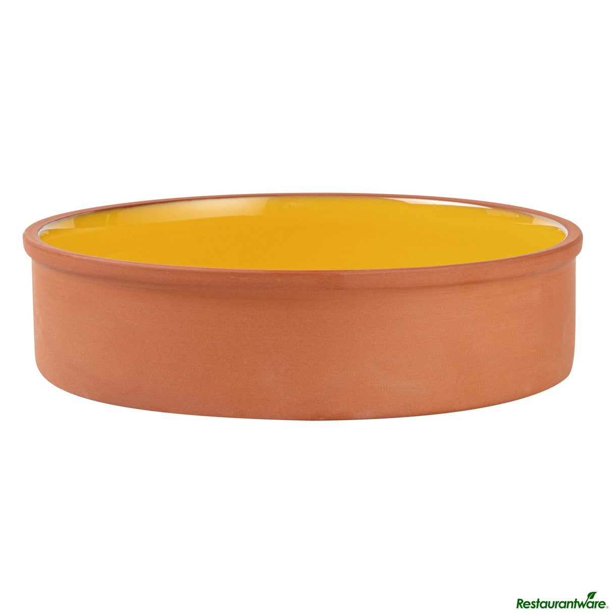 Bowls, Cazuela, Terra Tek 51 Ounce, Terracotta, Yellow Glazed Interior, 9 x 9 x 2.25 Inch, Oven-Safe,2 - 1 EACH