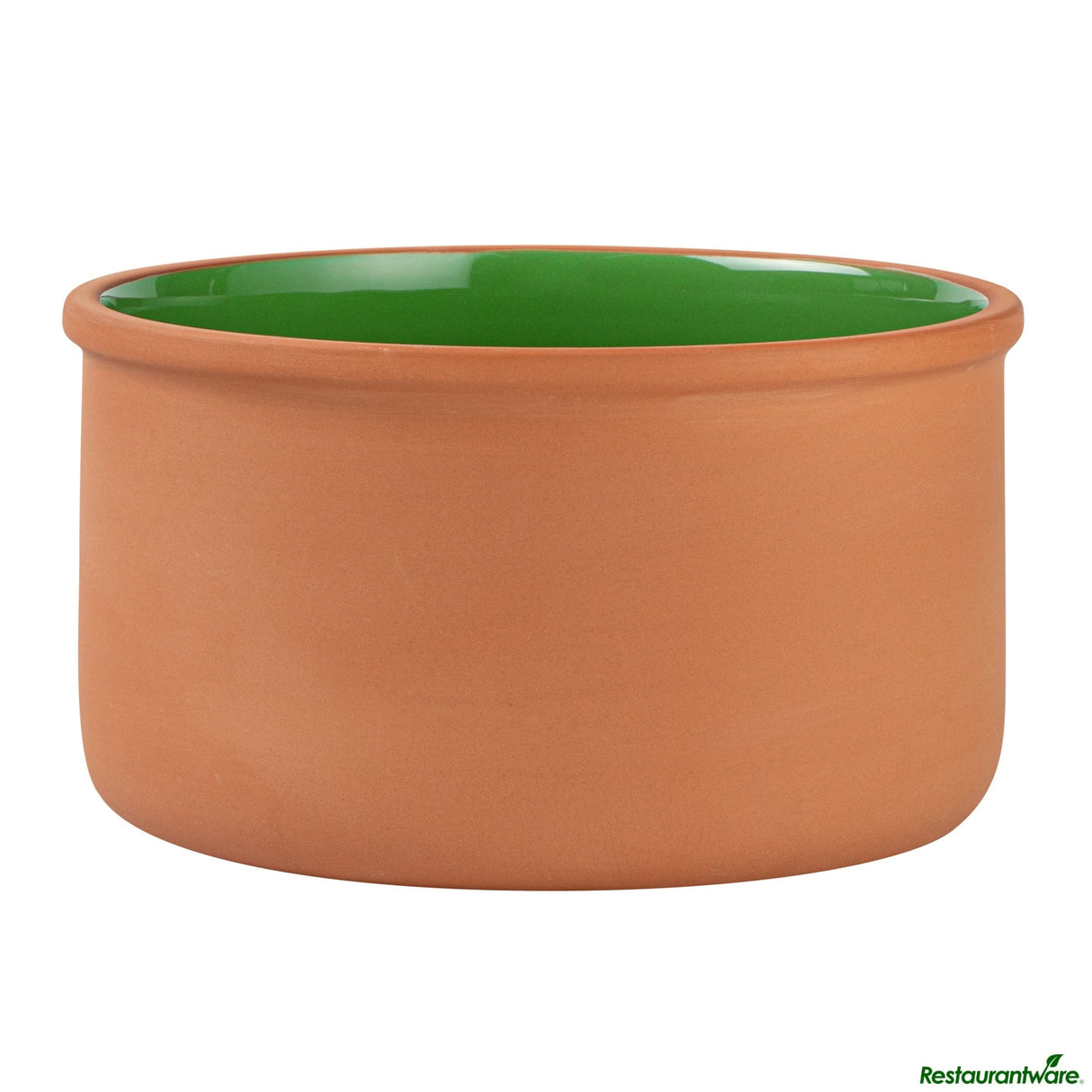 Bowls, Cazuela, Terra Tek 68 Ounce, Terracotta, Green Glazed Interior, 7.50 x 7.50 x 4 Inch, Oven-Safe,2 - 1 EACH