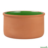 Bowls, Cazuela, Terra Tek 68 Ounce, Terracotta, Green Glazed Interior, 7.50 x 7.50 x 4 Inch, Oven-Safe,2 - 1 EACH